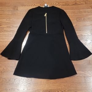 Rachel Zoe Womens Bell Sleeve Black Dress, Size 4